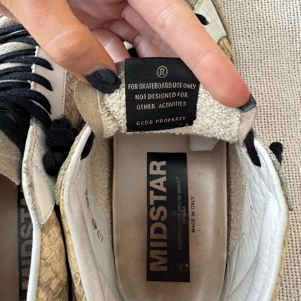 Snakeprint Golden Goose MIdstar Sneakers - Picture 10 of 12